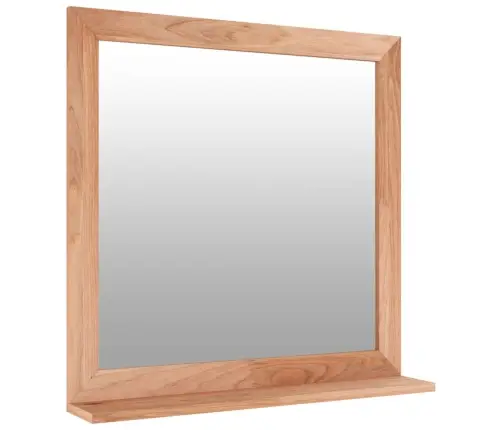 Sienas Spogulis, 55X55 Cm, Valrieksta Masīvkoks Vidaxl