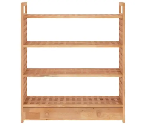 Apavu Plaukts Ar Atvilktni, 70X27X81 Cm, Valrieksta Masīvkoks Vidaxl