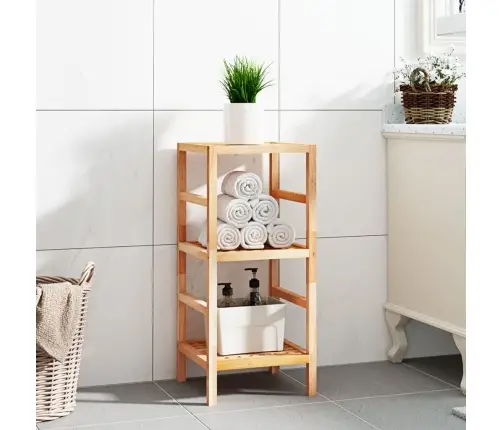 Vannasistabas Plaukts, 35,5X35,5X79 Cm, Valrieksta Masīvkoks Vidaxl