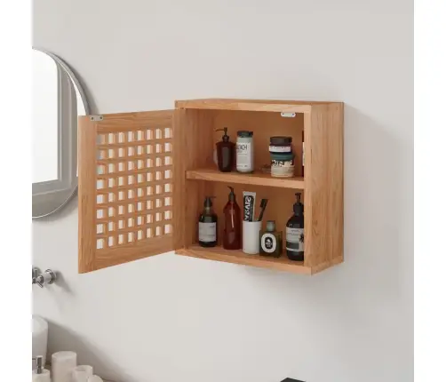 Sienas Plaukts, 42X18X42 Cm, Valrieksta Masīvkoks Vidaxl