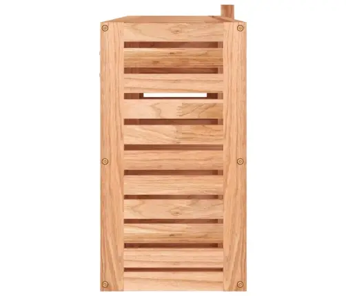 Veidrodinė Spintelė, 80X17X34cm Riešutmedžio Medienos Masyvas