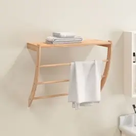 Rankšluosčių Kabykla, 60X25,5X49cm Riešutmedžio Masyvas