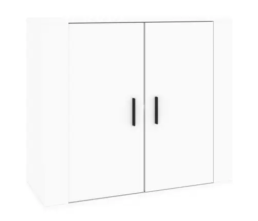 Kumode, Balta, 80X33X70 Cm, Inženierijas Koks Vidaxl