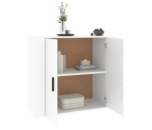 Kumode, Balta, 80X33X70 Cm, Inženierijas Koks Vidaxl