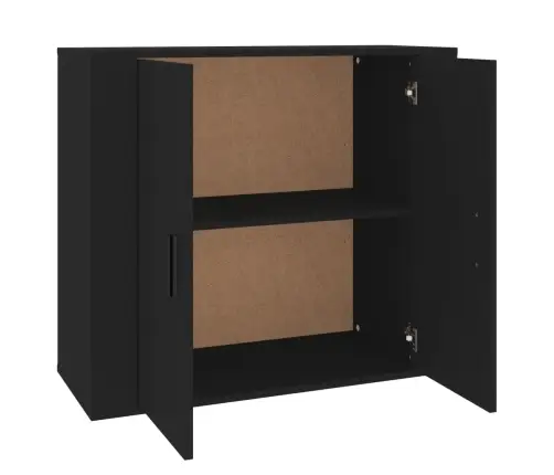 Puhvetkapp, Must, 80 X 33 X 70 cm Tehispuit