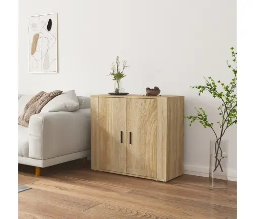 Puhvetkapp, Sonoma Tamm, 80 X 33 X 70 Cm Tehispuit