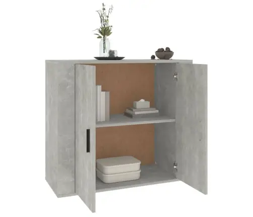 Kumode, Betona Pelēka, 80X33X70 Cm, Inženierijas Koks Vidaxl Kumode, Betona Pelēka, 80X33X70 Cm, Inženierijas Koks Vidaxl