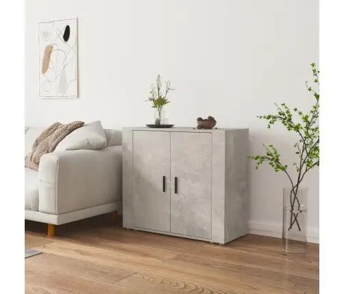 Kumode, Betona Pelēka, 80X33X70 Cm, Inženierijas Koks Vidaxl Kumode, Betona Pelēka, 80X33X70 Cm, Inženierijas Koks Vidaxl