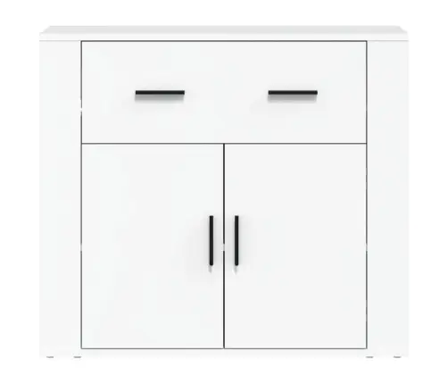 Šoninė Spintelė, Baltos Spalvos, 80X33X70cm Apdirbta Mediena