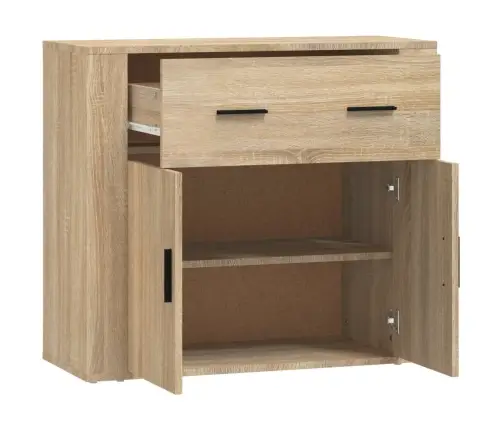 Kumode, Ozolkoka Krāsa, 80X33X70 Cm, Inženierijas Koks Vidaxl