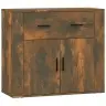 Kumode, Ozolkoka Krāsa, 80X33X70 Cm, Inženierijas Koks Vidaxl