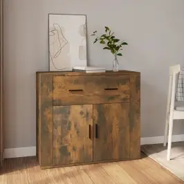 Kumode, Ozolkoka Krāsa, 80X33X70 Cm, Inženierijas Koks Vidaxl
