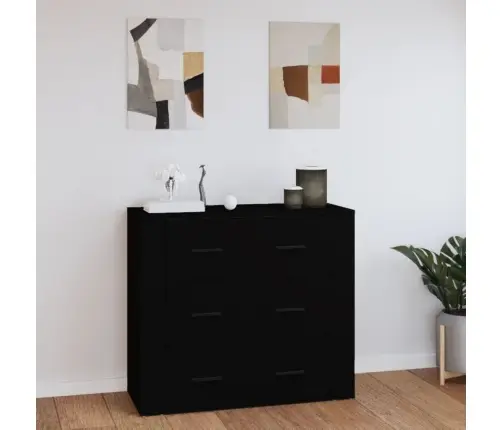 Puhvetkapp, Must, 80 X 33 X 70 cm Tehispuit