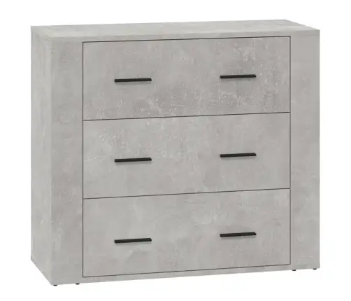 Puhvetkapp, Betoonhall, 80 X 33 X 70 cm Tehispuit