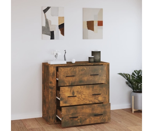 Kumode, Ozolkoka Krāsa, 80X33X70 Cm, Inženierijas Koks Vidaxl