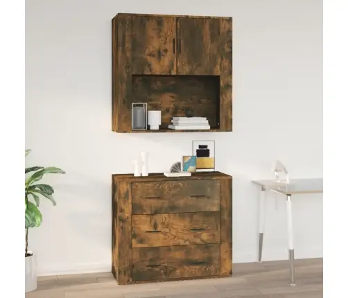 Seinakapp, Suitsutatud Tamm, 80X33X80 cm Tehispuit