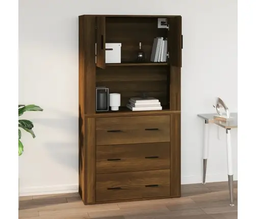 Seinakapp, Pruun Tamm, 80X33X80 cm Tehispuit