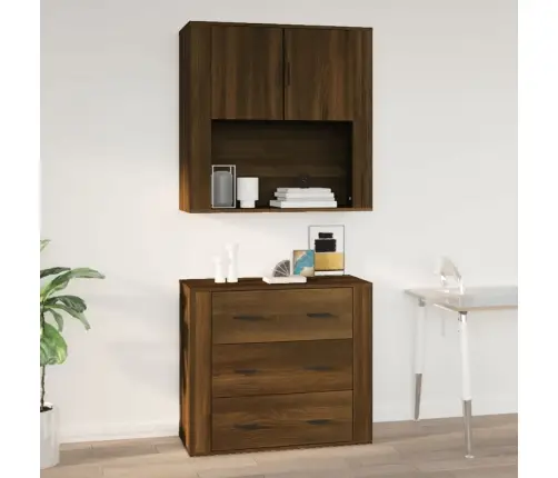 Seinakapp, Pruun Tamm, 80X33X80 cm Tehispuit