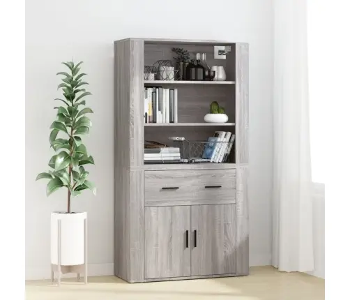 Seinakapp, Hall Sonoma Tamm, 80X33X80 cm Tehispuit