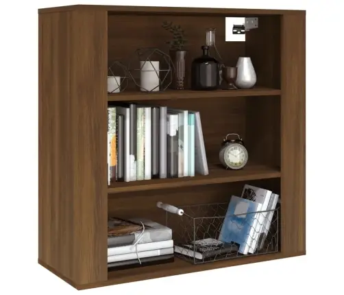 Sieninė Spintelė, Ruda Ąžuolo, 80X33X80cm Apdirbta Mediena