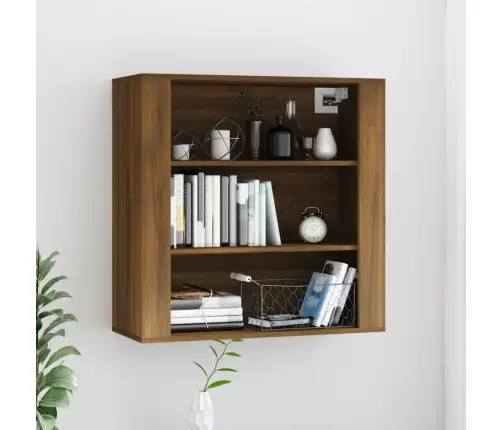 Sieninė Spintelė, Ruda Ąžuolo, 80X33X80cm Apdirbta Mediena