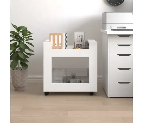 Lauakäru Valge 60X45X60 Cm Tehispuit