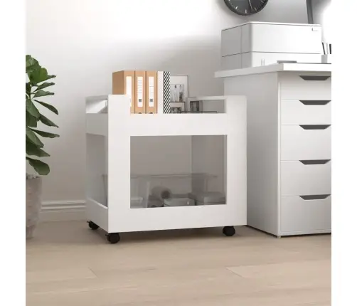 Lauakäru Valge 60X45X60 Cm Tehispuit