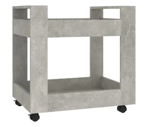 Rašomojo Stalo Lentyna, Betono Pilka, 60X45X60cm Mediena