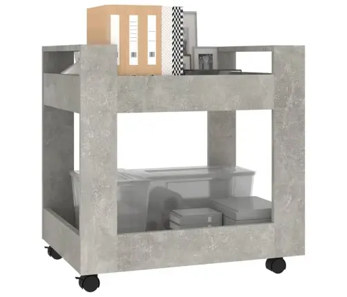 Rašomojo Stalo Lentyna, Betono Pilka, 60X45X60cm Mediena