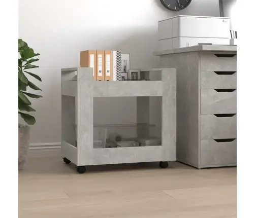 Rašomojo Stalo Lentyna, Betono Pilka, 60X45X60cm Mediena