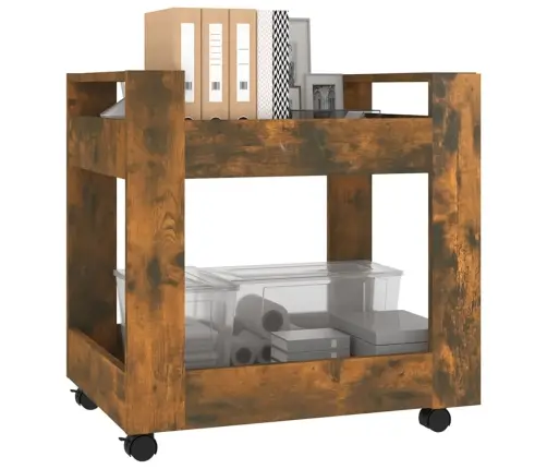 Rašomojo Stalo Lentyna, Dūminio Ąžuolo, 60X45X60cm Mediena