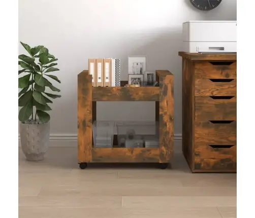 Rašomojo Stalo Lentyna, Dūminio Ąžuolo, 60X45X60cm Mediena