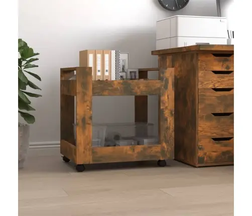 Rašomojo Stalo Lentyna, Dūminio Ąžuolo, 60X45X60cm Mediena