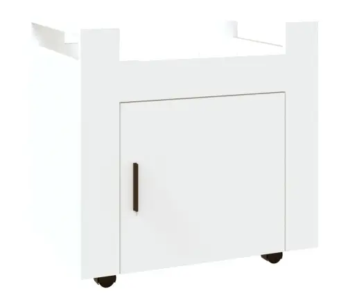 Rašomojo Stalo Lentyna Su Ratukais, Balta, 60X45X60cm Mediena