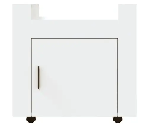 Rašomojo Stalo Lentyna Su Ratukais, Balta, 60X45X60cm Mediena