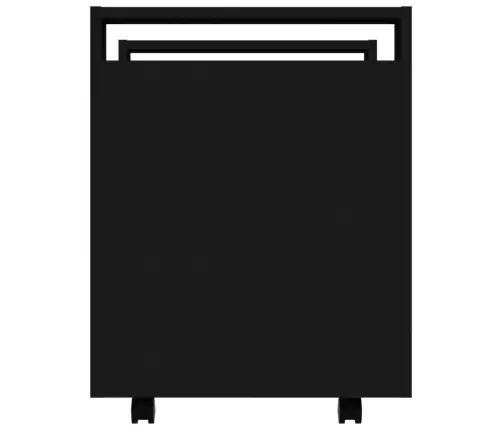 Rašomojo Stalo Lentyna Su Ratukais, Juoda, 60X45X60cm Mediena