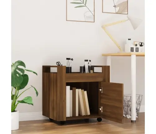 Rašomojo Stalo Lentyna, Ruda Ąžuolo, 60X45X60cm Mediena