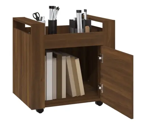 Rašomojo Stalo Lentyna, Ruda Ąžuolo, 60X45X60cm Mediena