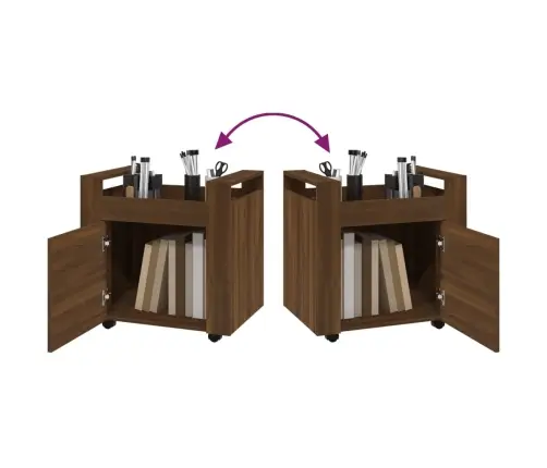 Rašomojo Stalo Lentyna, Ruda Ąžuolo, 60X45X60cm Mediena