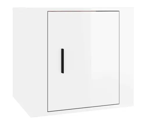 Öökapid 2 Tk, Kõrgläikega Valge, 50 X 39 X 47 Cm