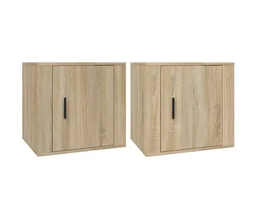 Naktsskapīši, 2 Gab., Ozolkoka Krāsa, 50X39X47 Cm Vidaxl