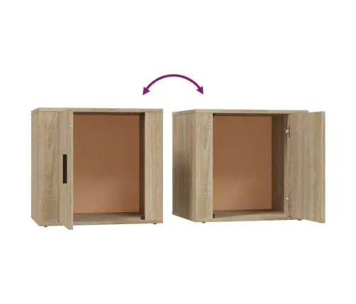 Naktsskapīši, 2 Gab., Ozolkoka Krāsa, 50X39X47 Cm Vidaxl