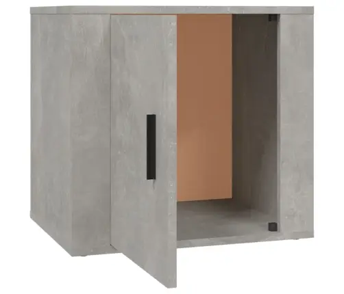 Naktsskapīši, 2 Gab., Betona Pelēki, 50X39X47 Cm Vidaxl