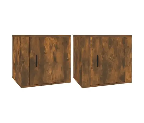 Öökapid 2 Tk, Suitsutatud Tamm, 50 X 39 X 47 Cm