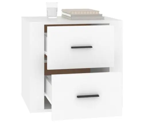 Naktsskapītis, Balts, 50X39X47 Cm Vidaxl