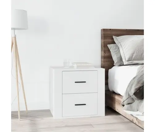 Naktsskapītis, Balts, 50X39X47 Cm Vidaxl