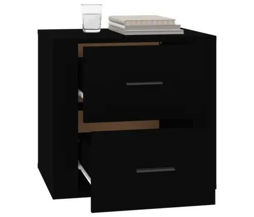 Naktsskapītis, Melns, 50X39X47 Cm Vidaxl