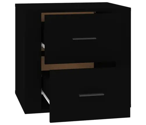 Naktsskapītis, Melns, 50X39X47 Cm Vidaxl