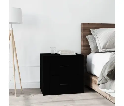Naktsskapītis, Melns, 50X39X47 Cm Vidaxl