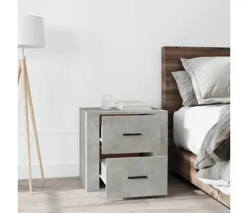 Naktsskapītis, Betona Pelēks, 50X39X47 Cm Vidaxl